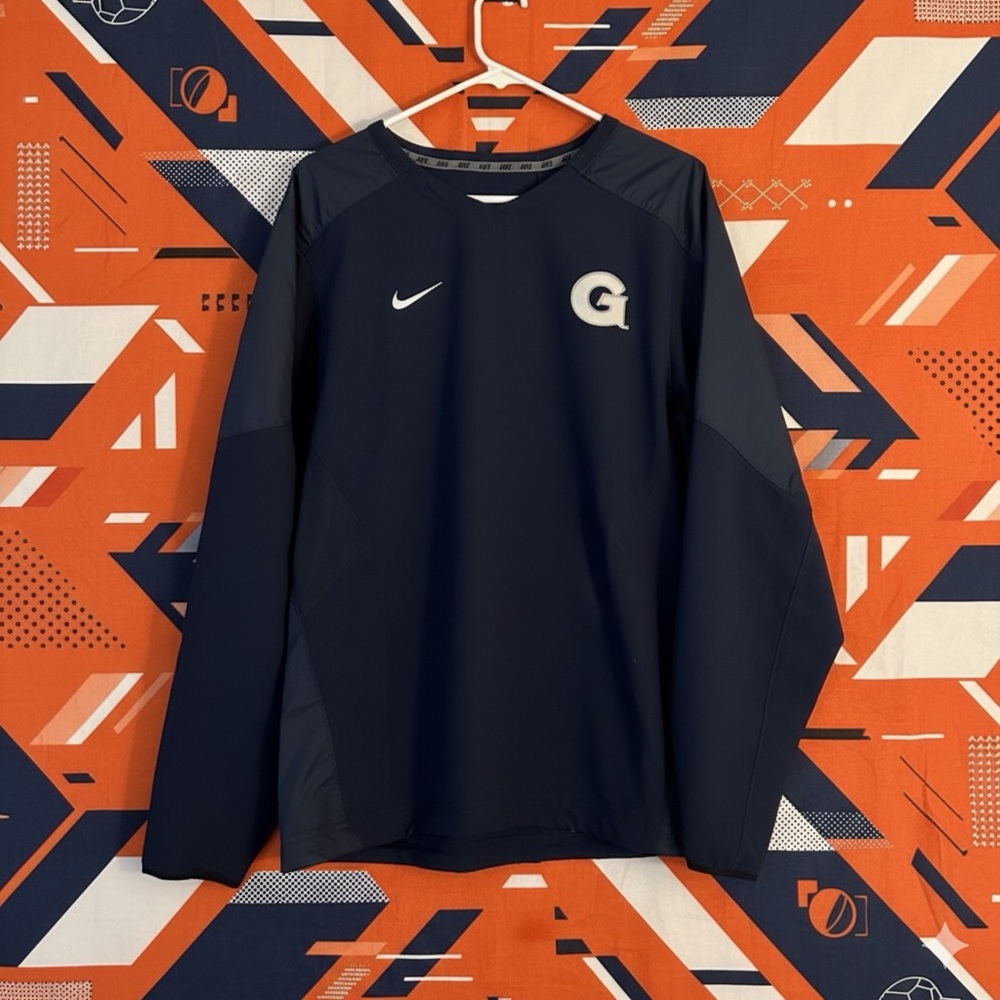 Nike Athletic Long Sleeve Navy Sportswear Windshirt Athleisure‎